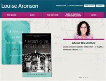 Tablet Screenshot of louisearonson.com